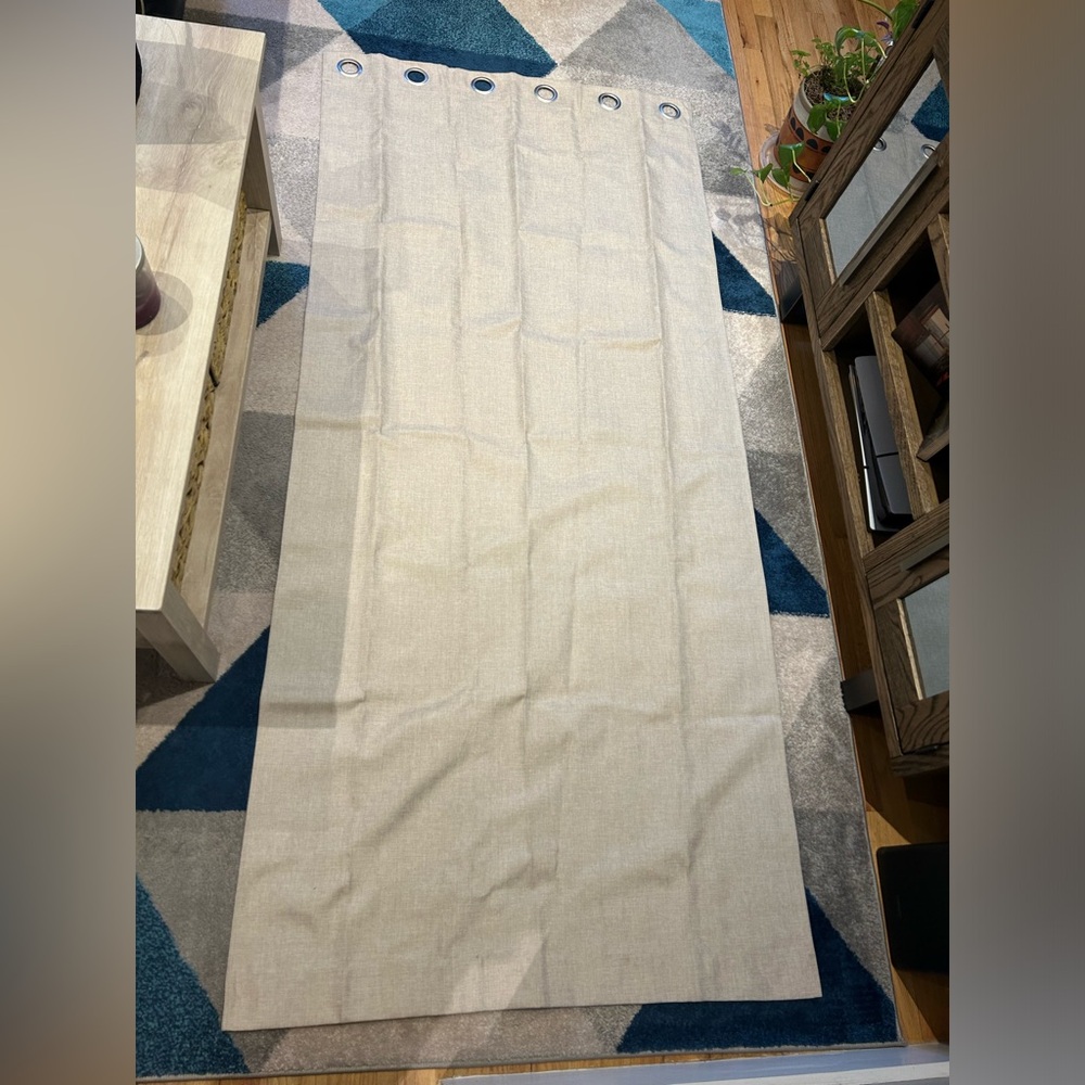Tan curtain panels (SET OF 2)